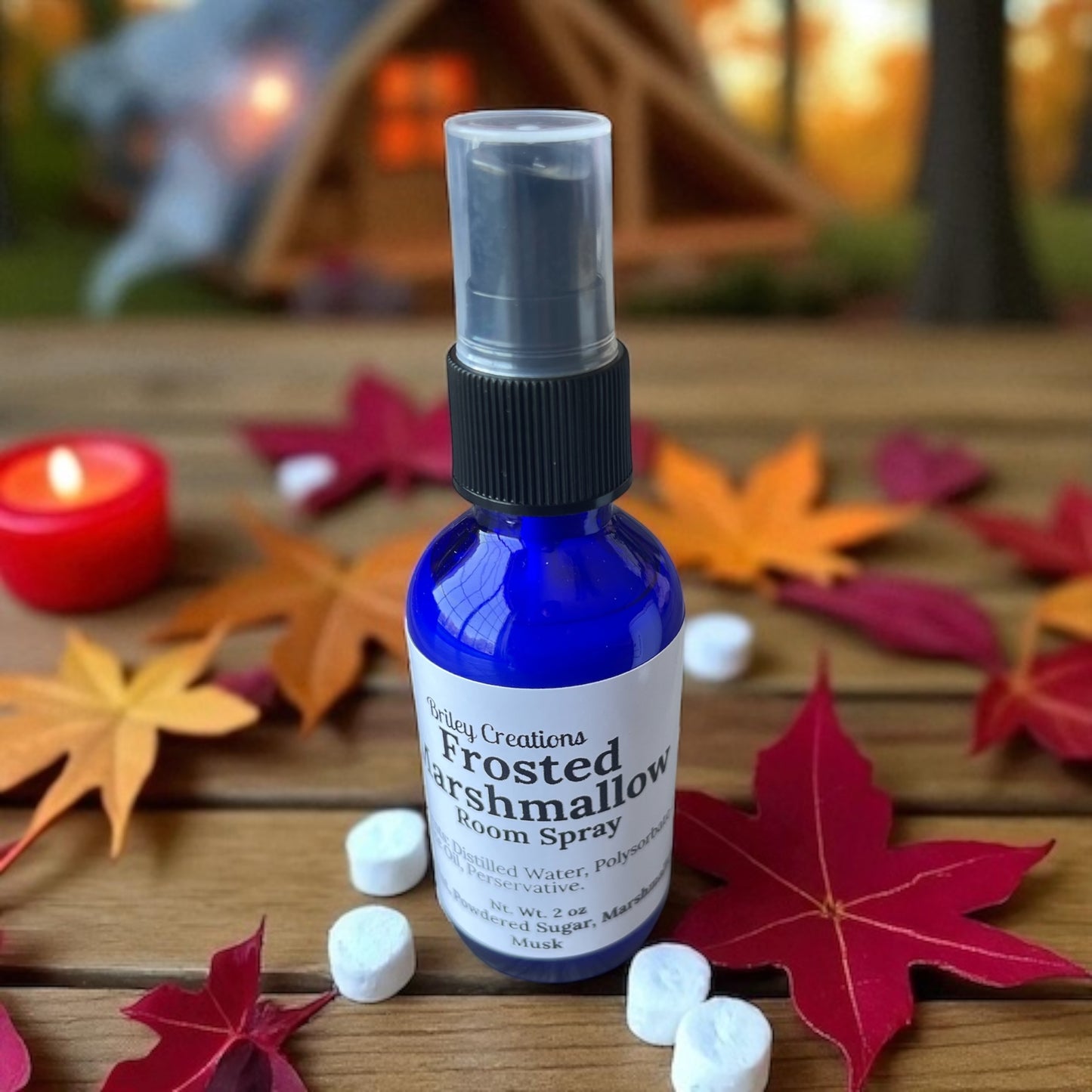 Frosted Marshmallow Room Spray 2 oz. Glass Bottle