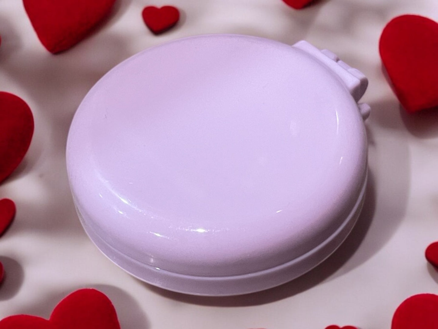 Folding Travel Mirror Hair Brushes Round Folding Pocket Hair Brush Mini Hair Comb Compact Travel Size (Purple)