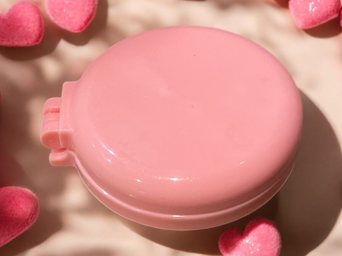 Folding Travel Mirror Hair Brushes Round Folding Pocket Hair Brush Mini Hair Comb Compact Travel Size (Pink)