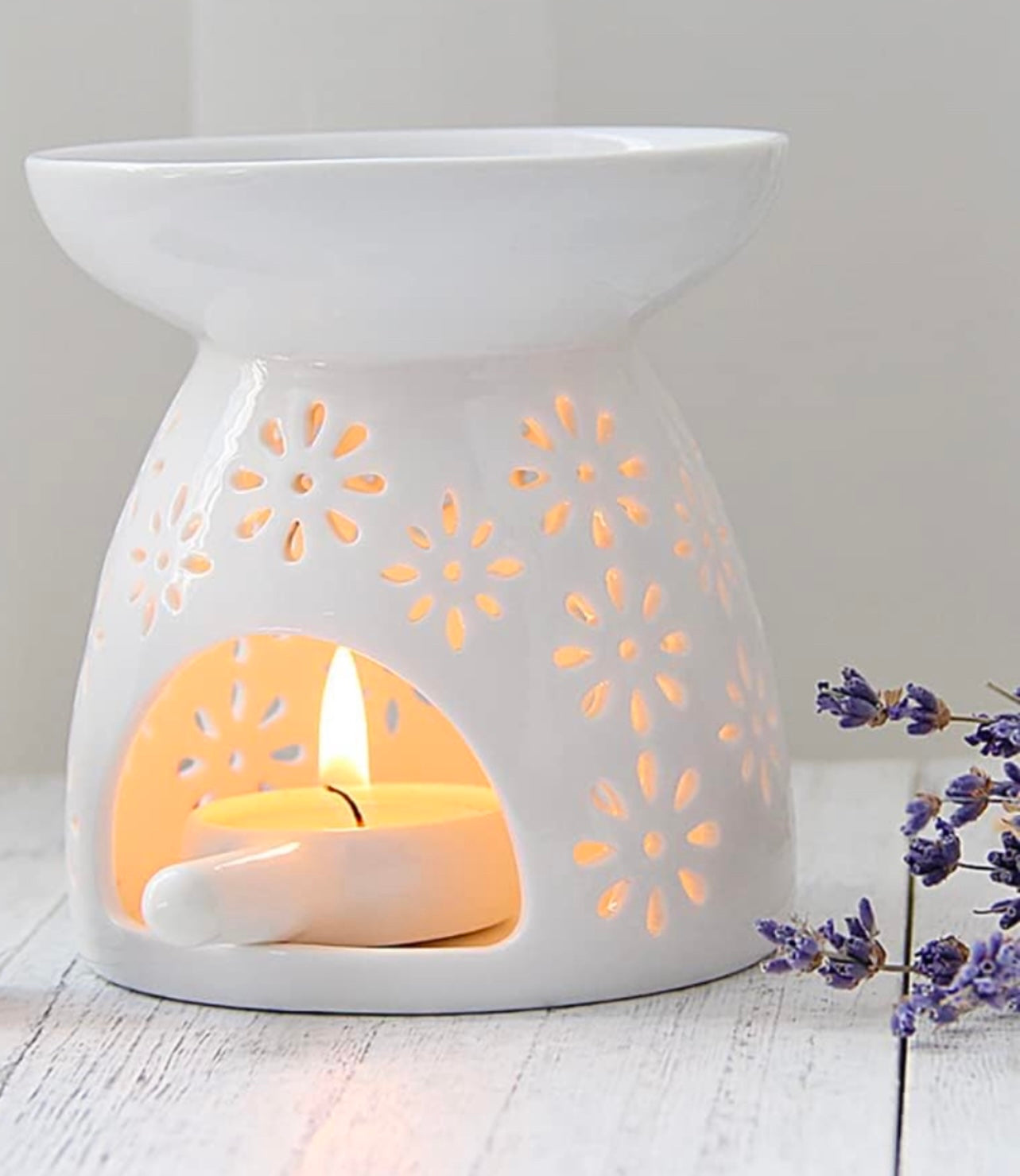 Ceramic Tealight Candle Holder for Wax Melt Burning