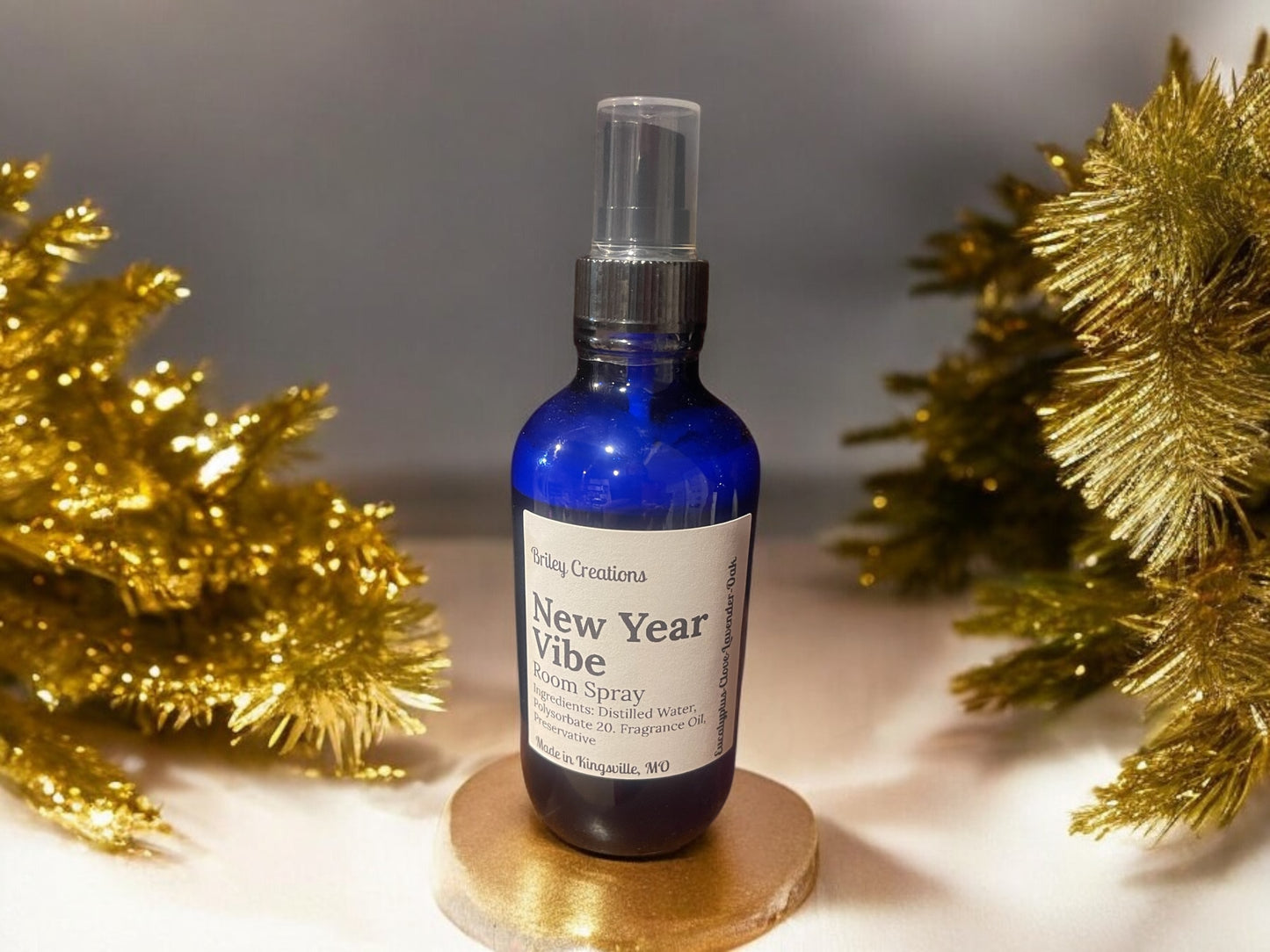 New Year Vibe Room Spray 4 oz. Glass Bottle
