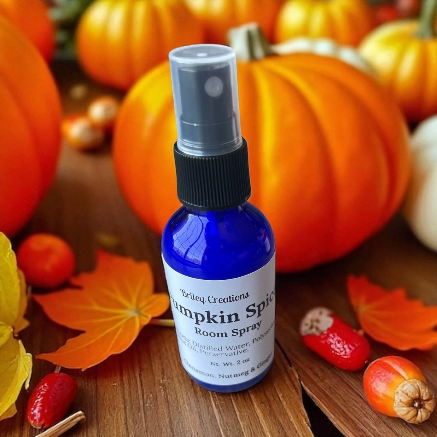 Pumpkin Spice Room Spray 2 oz. Glass Bottle
