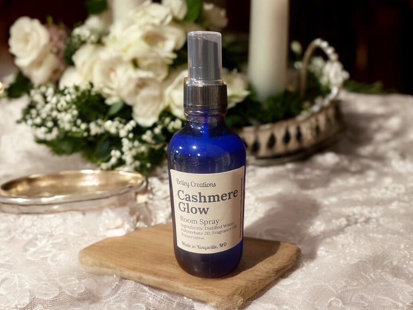Cashmere Glow Room Spray 4 oz. Glass Bottle