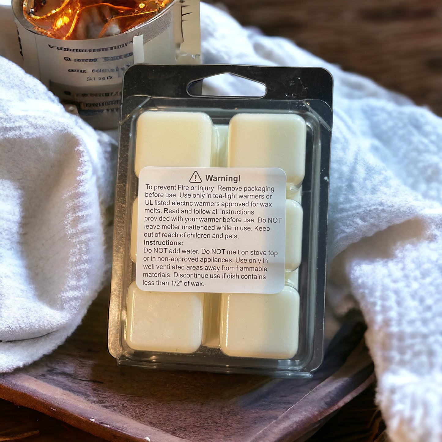 Salted Caramel Scented Soy Wax Blend Melts (6 count)