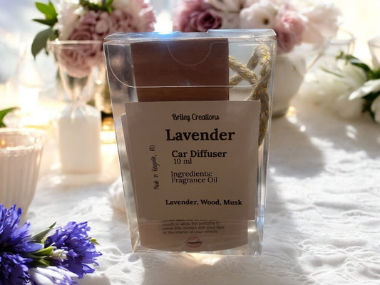 Glass Car Diffuser 10 ml Lavender